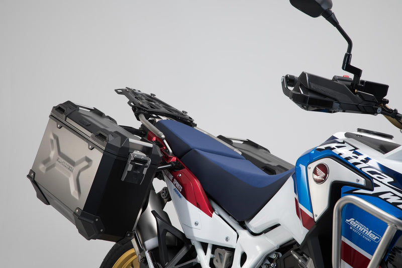 TRAX ADV Aluminium Case System 45/37 litre Honda CRF1000L / Adv Sports (18 - ) Silver - SW - Motech UK