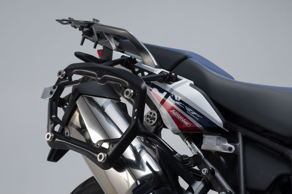 TRAX ADV Aluminium Case System 45/37 litre Honda CRF1000L Africa Twin (15 - 17) Black - SW - Motech UK