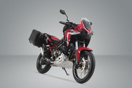 TRAX ADV Aluminium Case System 45/37 litre Honda CRF1100L Africa Twin (19 - ) Black - SW - Motech UK