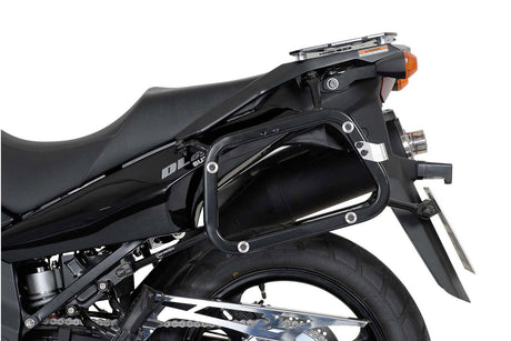 TRAX ADV Aluminium Case System 45/37 litre Suzuki DL 650 V - Strom (04 - 10) Black - SW - Motech UK