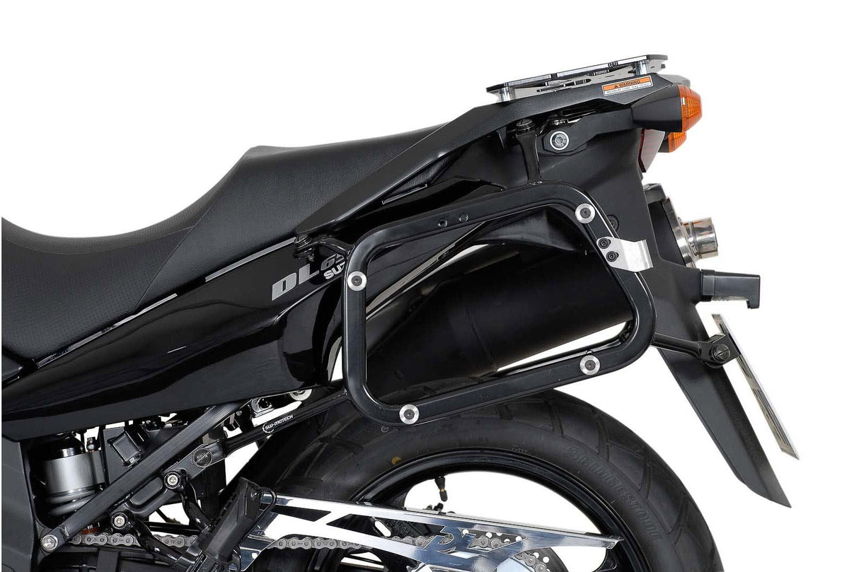 TRAX ADV Aluminium Case System 45/37 litre Suzuki DL 650 V - Strom (04 - 10) Silver - SW - Motech UK
