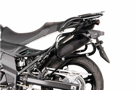 TRAX ADV Aluminium Case System 45/37 litre Suzuki DL 650 V - Strom (11 - 16) Black - SW - Motech UK