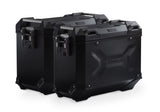 TRAX ADV Aluminium Case System 45/37 litre Triumph Tiger 800 models (10 - ) Black - SW - Motech UK