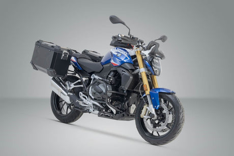 TRAX ADV Aluminium Case System 45/45 litre BMW R 1200 R/RS, R 1250 R/RS Black - SW - Motech UK