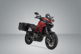 TRAX ADV Aluminium Case System 45/45 litre Ducati Multistrada 1200/1260/950 (15 - ) Black - SW - Motech UK