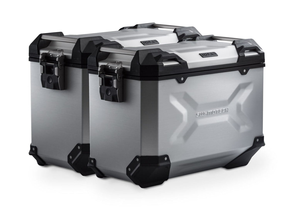 TRAX ADV Aluminium Case System 45/45 litre Honda NC750X (20-) Silver - SW-Motech UK
