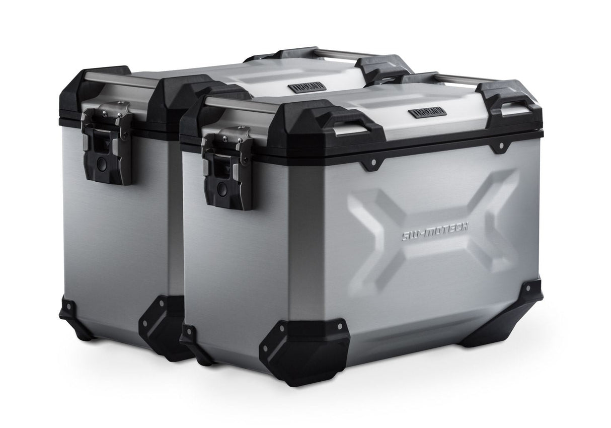 TRAX ADV Aluminium Case System 45/45 litre Honda NC750X / NC750S (16 - ) Silver - SW - Motech UK