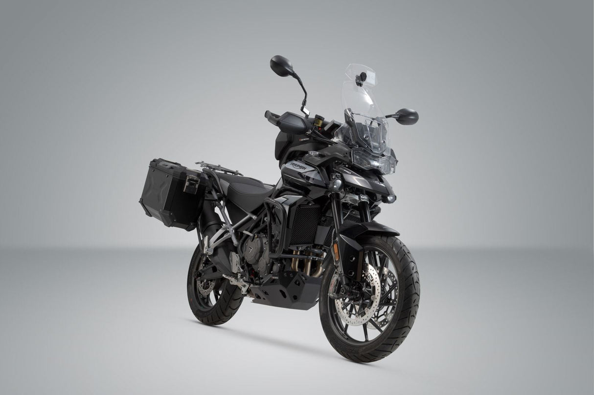 TRAX ADV aluminium case system Black. 45/37L. Triumph Tiger 900/GT/Rally/Pro. - SW - Motech UK