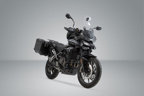 TRAX ADV aluminium case system Black. 45/37L. Triumph Tiger 900/GT/Rally/Pro. - SW - Motech UK