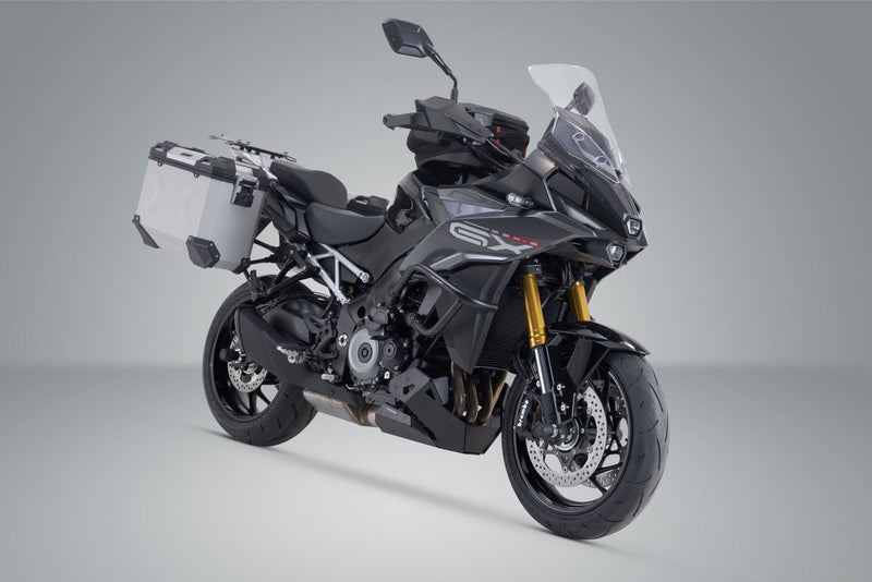 TRAX ADV aluminium case system Silver. 37/37 l. Suzuki GSX - S1000GX (23 - ). - SW - Motech UK