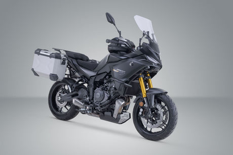 TRAX ADV aluminium case system Silver. 37/37 l. Yamaha Tracer 7 / GT (25 - ). - SW - Motech UK