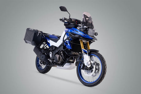 TRAX ADV aluminium case system Suzuki V - Strom 1050 DE (22 - ) 45/37 Litre Black - SW - Motech UK