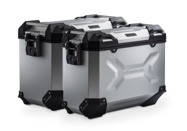 TRAX ADV aluminium case system Suzuki V-Strom 800DE (22-) 45/37 litre Silver - SW-Motech UK