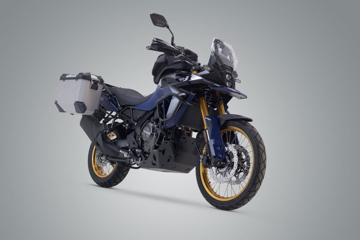 TRAX ADV aluminium case system Suzuki V-Strom 800DE (22-) 45/37 litre Silver - SW-Motech UK