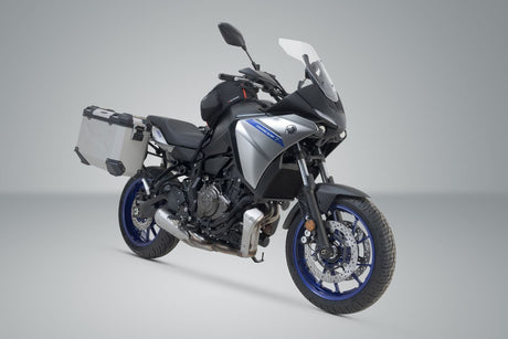 TRAX ADV aluminium case system Yamaha MT - 07 Tracer (16 - ) 37/37 Litre Silver - SW - Motech UK