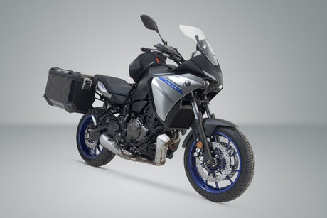 TRAX ADV aluminium case system Yamaha MT - 07 Tracer (16 - ) 45/45 Litre Black - SW - Motech UK