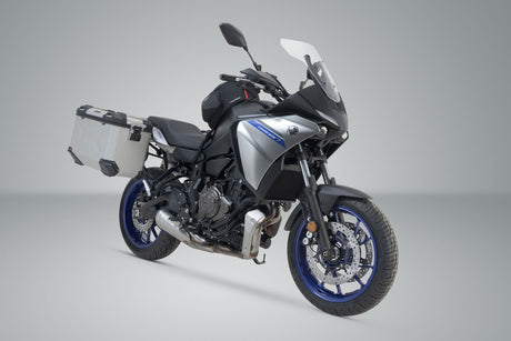 TRAX ADV aluminium case system Yamaha MT - 07 Tracer (16 - ) 45/45 Litre Silver - SW - Motech UK