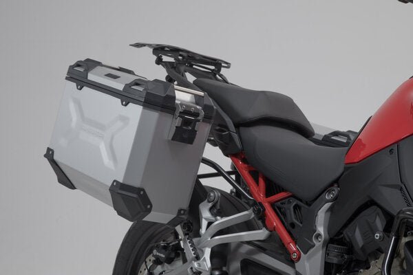 TRAX ADV Aluminum Case System 37/37 liter Ducati Multistrada V4 (20 - ) Silver - SW - Motech UK