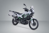 TRAX ADV aluminum case system + Akrapovic Silver. 45/37 l. Kawasaki KLE500/KLE500 SE (26-). - SW-Motech UK