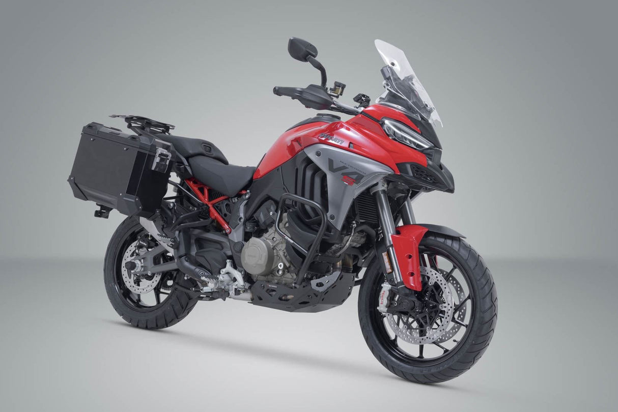 TRAX ADV aluminum case system Black. 37/37 l. Ducati Multistrada V4 (20 - ). - SW - Motech UK