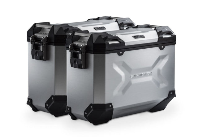 TRAX ADV aluminum case system Silver. 37/37 l. Kawa Versys 1000 / 1000 S (18 - ). - SW - Motech UK