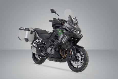 TRAX ADV aluminum case system Silver. 45/45 l. Kawa Versys 1000 / 1000 S (18 - ). - SW - Motech UK