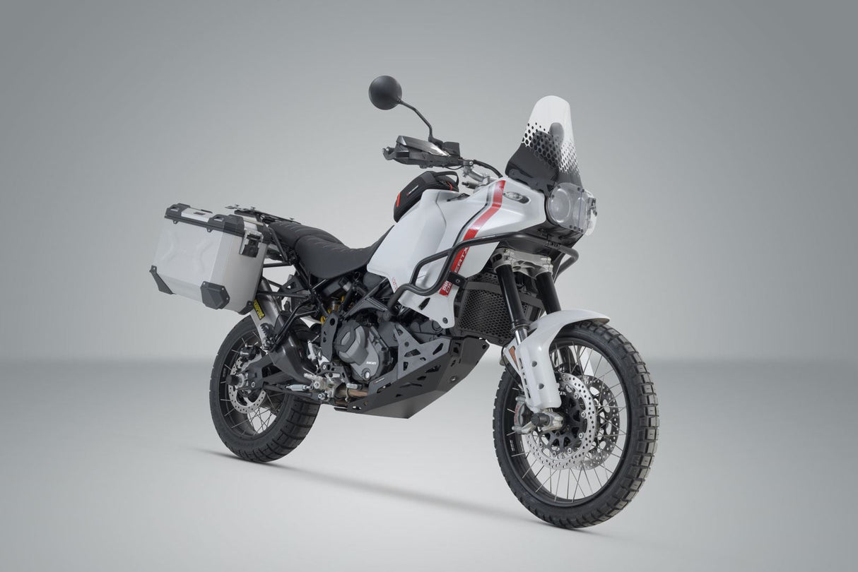 TRAX ADV aluminum case system US model Ducati DesertX (22 - ) 45/37 Litre Silver - SW - Motech UK