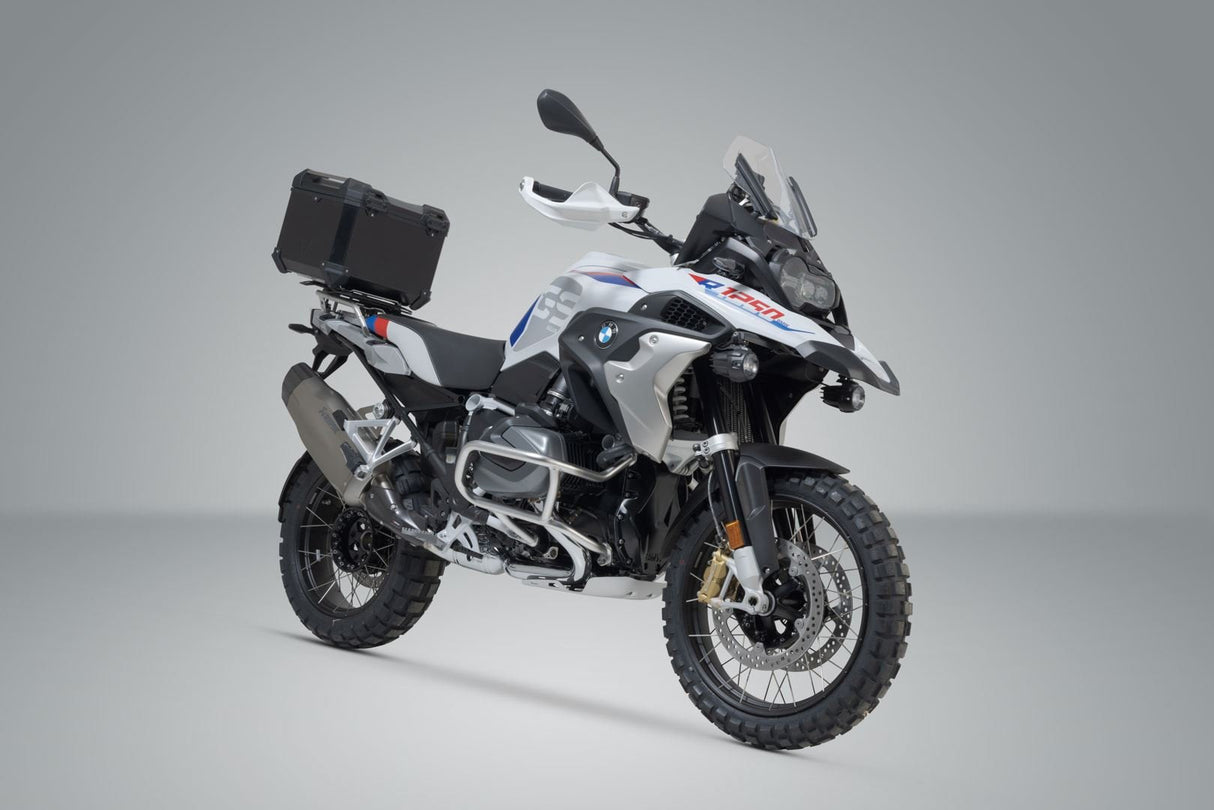 TRAX ADV Top Case System BMW R 1250 GS / Adv (21 - ) Rallye Seat Silver - SW - Motech UK