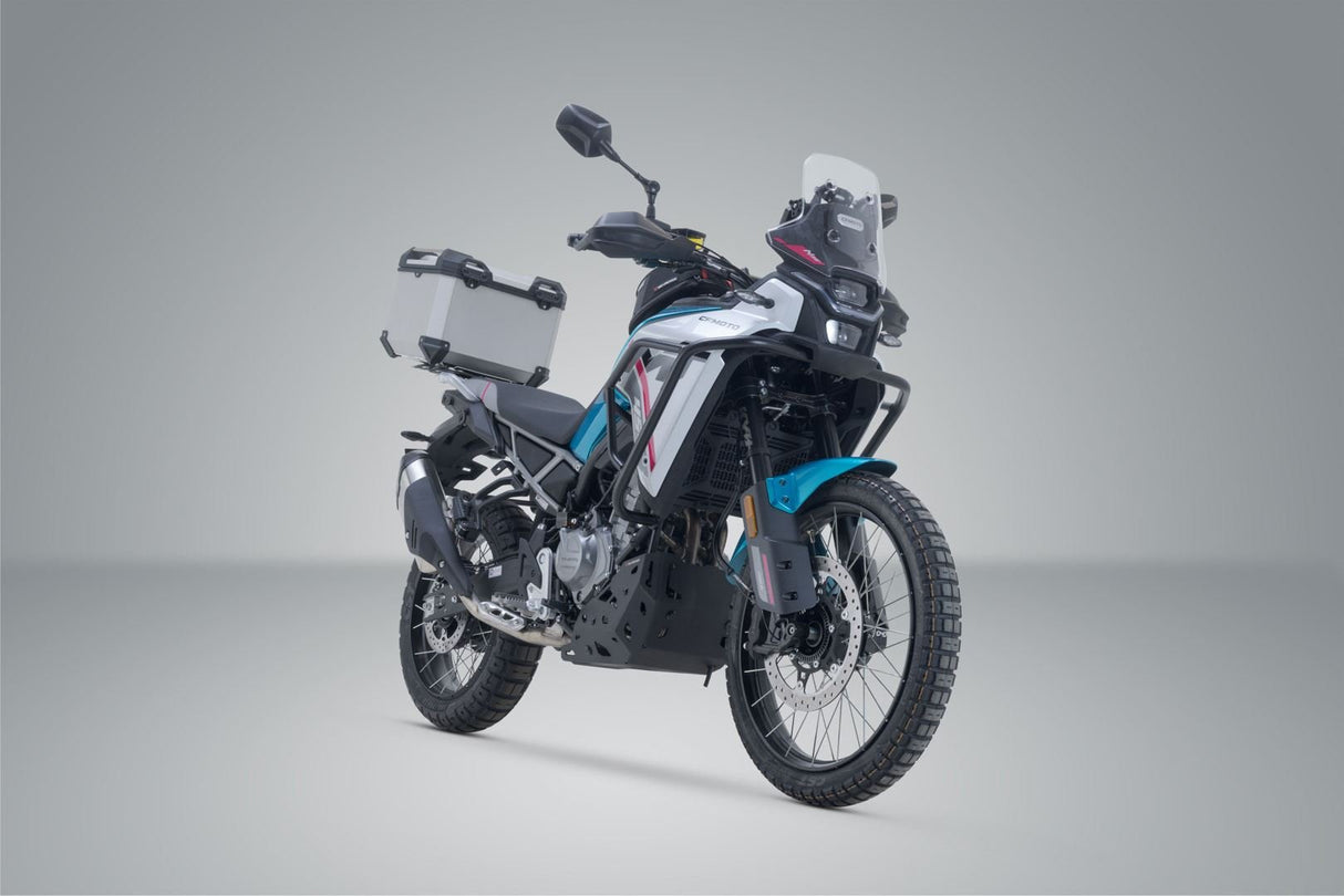 TRAX ADV top case system Silver. CFMoto 450MT (23 - ). - SW - Motech UK