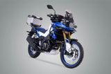 TRAX ADV top case system Silver. Suzuki V Strom 650 / 1000 / 1050. - SW - Motech UK