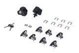 TRAX Lock Set with Anti-theft Protection PRO 9 matching locks, 2 keys - SW-Motech UK