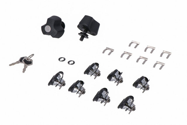 TRAX Lock Set with Anti-theft Protection PRO 9 matching locks, 2 keys - SW-Motech UK