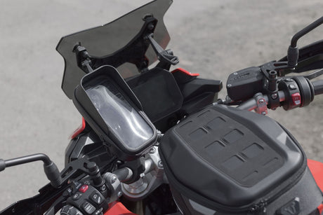 Universal GPS mount kit with Phone Case 2" socket arm, for handlebar/mirror thread Incl - SW - Motech UK