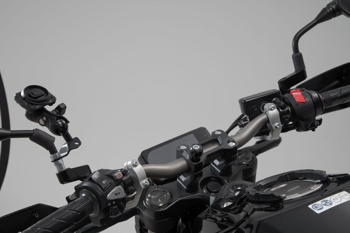 Universal GPS mount kit with Phone Case 2" socket arm, for handlebar/mirror thread Incl - SW - Motech UK