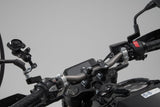 Universal GPS Mount Kit with T-Lock Smartphone Big Incl. 2" Socket Arm, for Handlebar/Mirror Thread - SW-Motech UK