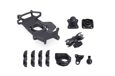 Universal GPS Mount Kit with T - Lock Smartphone Incl. 2" socket arm, for handlebar/mirror thread - SW - Motech UK