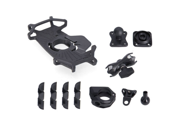 Universal GPS Mount Kit with T - Lock Smartphone Incl. 2" socket arm, for handlebar/mirror thread - SW - Motech UK