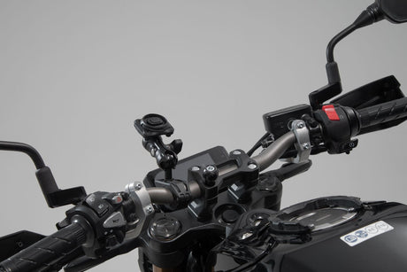 Universal GPS Mount Kit with T - Lock Smartphone Incl. 2" socket arm, for handlebar/mirror thread - SW - Motech UK