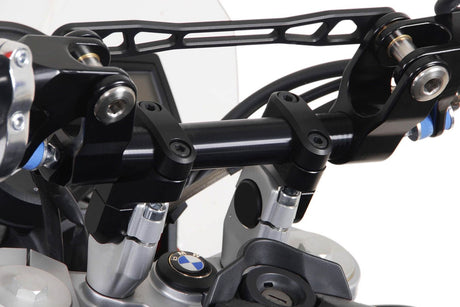 Vario bar back for Ø 28 mm handlebar Up/back variable. Black - SW - Motech UK