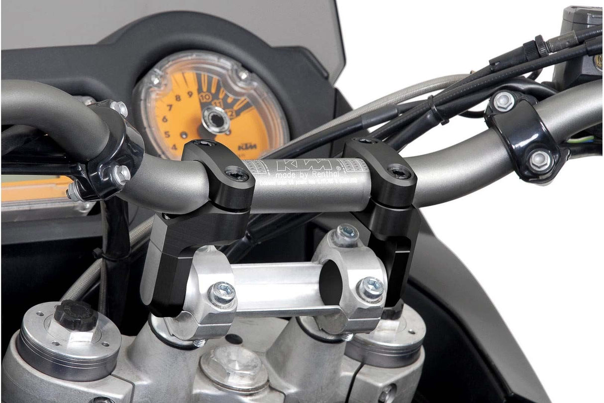 Vario bar back for Ø 28 mm handlebar Up/back variable. Black - SW - Motech UK