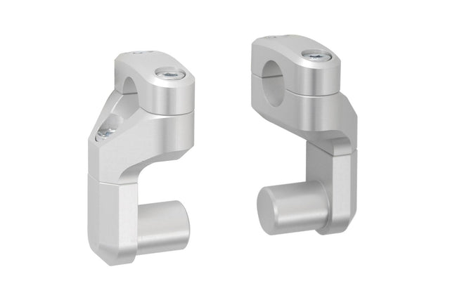 Vario bar back for Ø 28 mm handlebar Up/back variable. Silver - SW - Motech UK