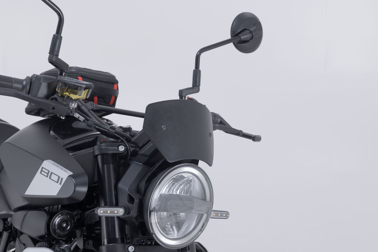 Windscreen Black. Husqvarna Svartpilen 801 (24 - ). - SW - Motech UK