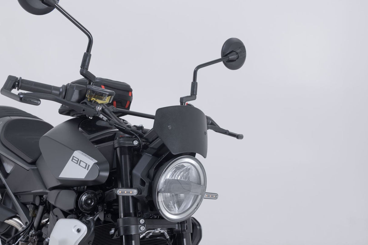 Windscreen Black. Husqvarna Svartpilen 801 (24 - ). - SW - Motech UK