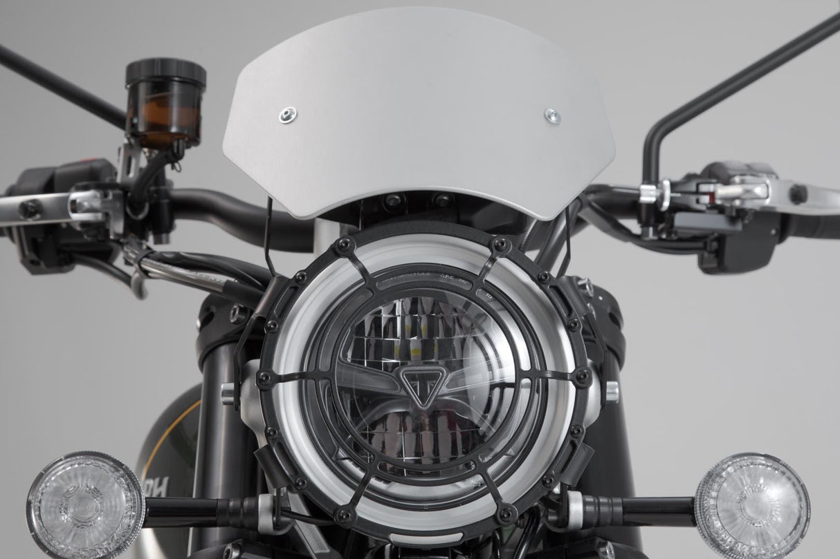 Windscreen Triumph Scrambler 1200 XC / XE (18 - ). Grey - SW - Motech UK