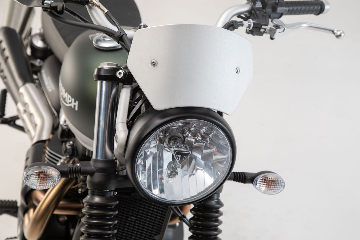 Windscreen Triumph Street Scrambler 900 (16 - ). Silver - SW - Motech UK