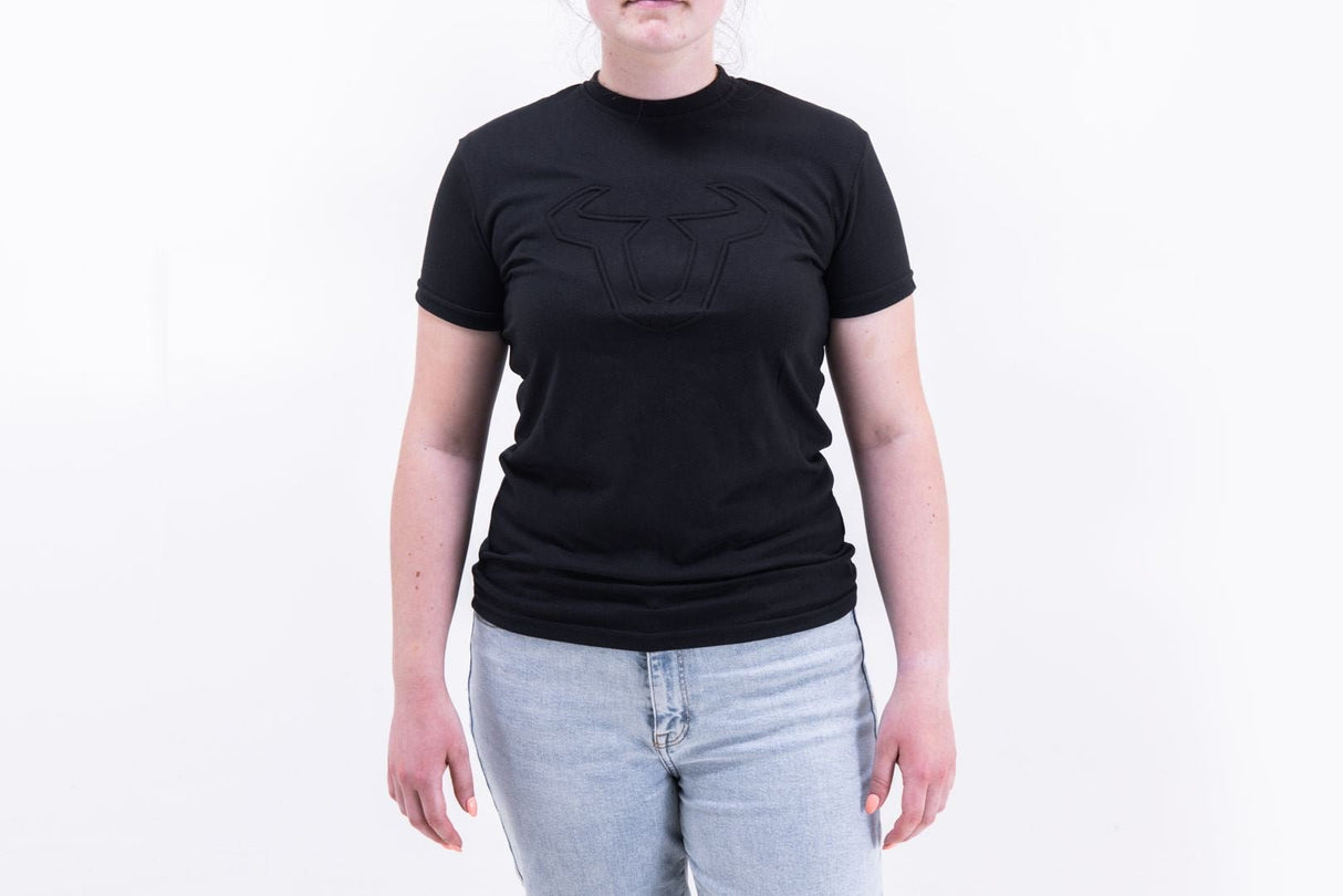Womens T-shirt  Black Edition Street Line. Black. Womens. Size L. - SW - Motech UK