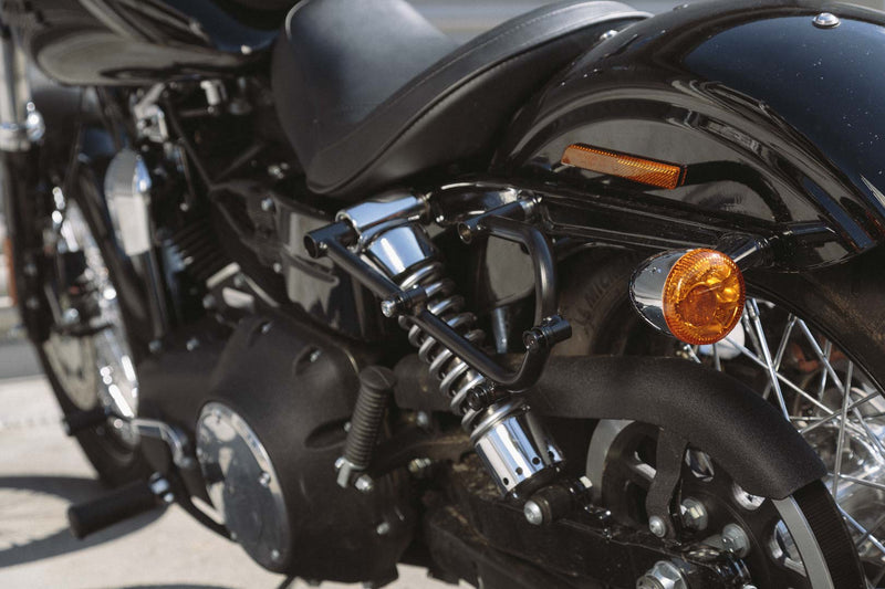 Legend Gear Side Bag System LC Harley-Davidson Dyna Low Rider, Street Bob Black Edition