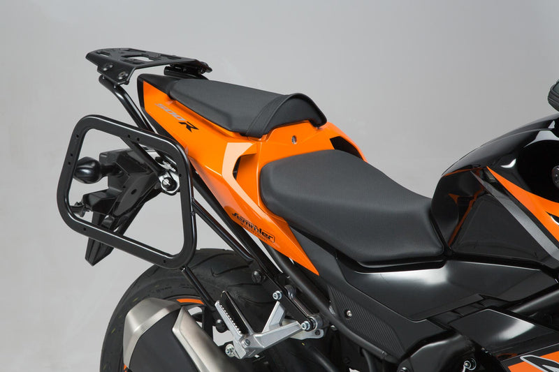 TRAX ADV Aluminium Case System 37/37 litre Honda CB500F(-18)/ CBR500R(16-) Black