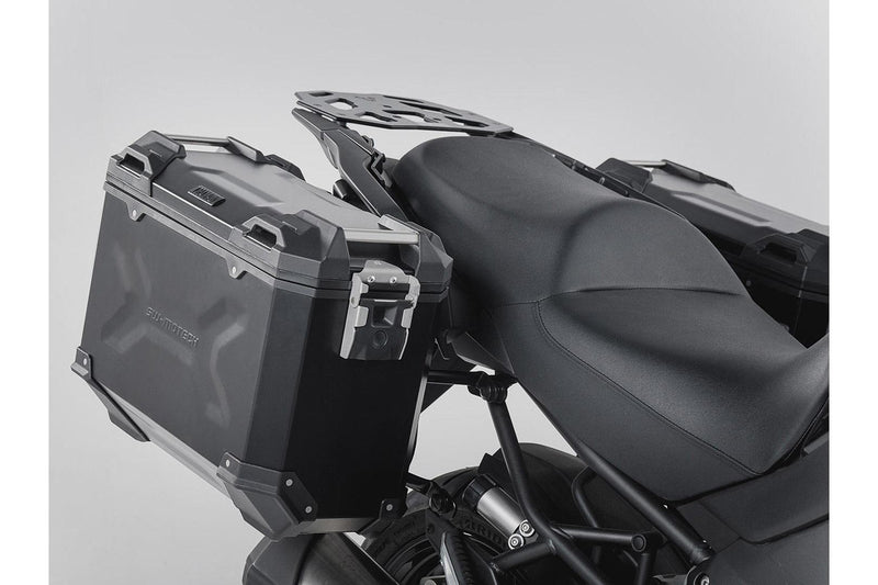 TRAX ADV Aluminium Case System 37/37 litre Kawasaki Versys 1000 (15-18) Black