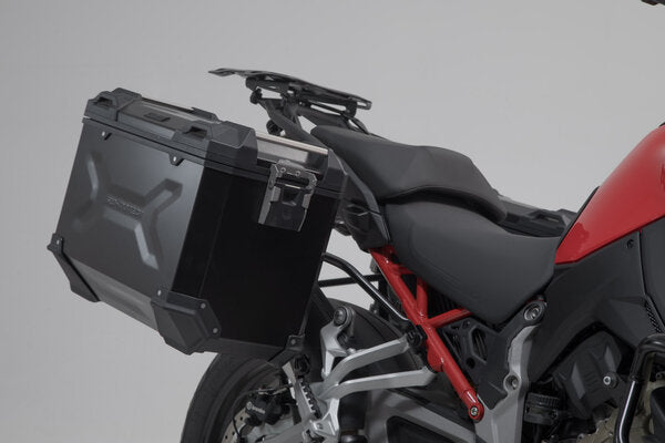 TRAX ADV Aluminum Case System 45/45 liter Ducati Multistrada V4 (20-) Black